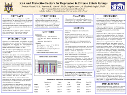 Risk and Protective Factors for Depression in Diverse Ethnic Groups