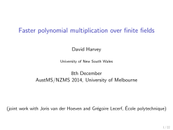 Faster polynomial multiplication over finite fields