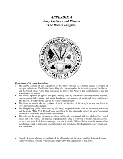 APPENDIX A Army Emblems and Plaques