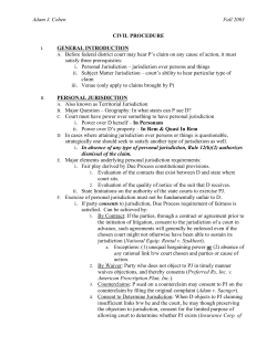 civil procedure - American University Washington College of Law