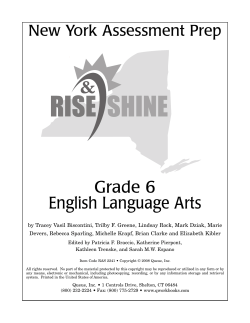 Grade 6 English Language Arts