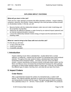 Impact Cratering