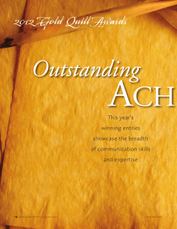 2012 Gold Quill Awards