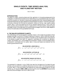 Time Series Analysis in Astronomical Contexts 1