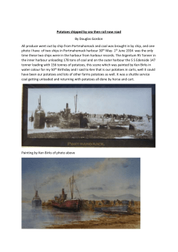 Potatoes shipped by sea then rail now road._.