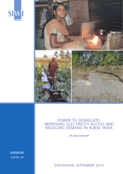 power to segregate: improving electricity access and reducing