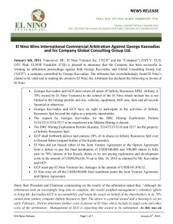 Show - El Nino Ventures Inc.