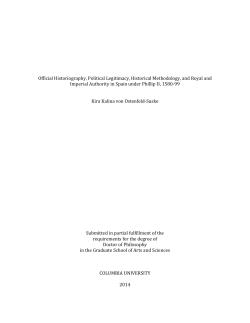 Official Historiography, Political Legitimacy, Historical Methodology