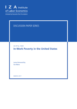 In-Work Poverty in the United States