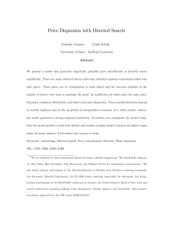 Price dispersion with directed search