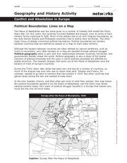 Political Boundaries - Ms. Moroz`s World History Classes