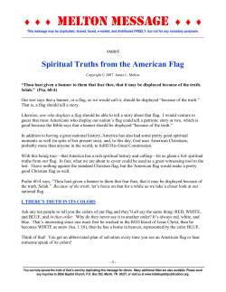 Spiritual Truths from the American Flag