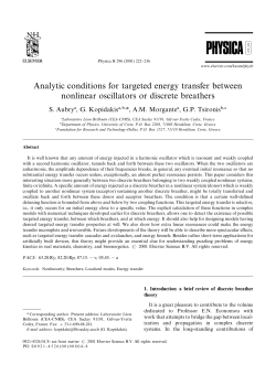 Analytical conditions for targeted energy transfer