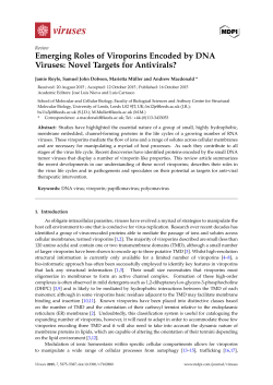 Emerging Roles of Viroporins Encoded by DNA Viruses: Novel