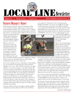 Newsletter - Local 378