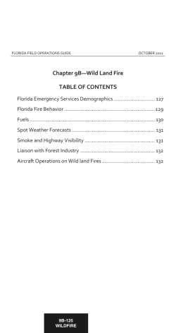 Chapter 9B&mdash;Wild Land Fire TABLE OF CONTENTS