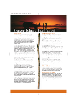 Fraser Facts - Cool Dingo Tours