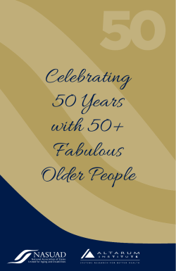 Celebrating 50 Years with 50+ Fabulous Older People