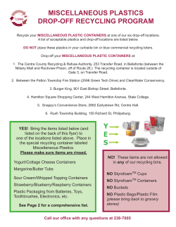 miscellaneous plastics drop