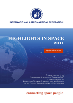 2011 Highlights in Space