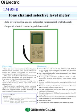 Tone channel selective level meter LM-534B