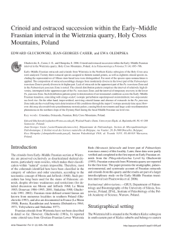 Full text  - Acta Palaeontologica Polonica