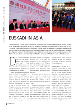 EUSKADI In ASIA - Basque Country