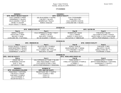 Power 1 Odd (17/15/13) Sunday, January 24, 2016 DIVISION 1 SITE