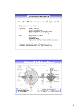 EINF&Uuml;HRUNG NANOMATERIALIEN &ldquo;Simple physical method