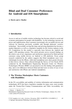 Blind and Deaf Consumer Preferences for Android