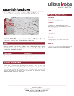 spanish texture - UltraKote Products