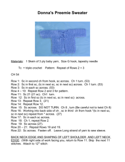 Flowers Preemie Sweater