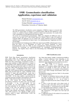 SMR Geomechanics classification