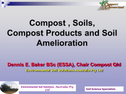 Compost , Soils, Compost Products and Soil Amelioration