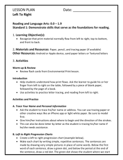 Left to Right - Literacy Mid