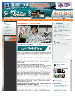 Draft Memories: John Offerdahl