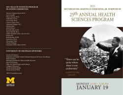 january 19 - University of Michigan College of Pharmacy