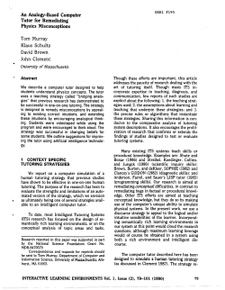 An Analogy-Based Computer Tutor for Remediating Physics