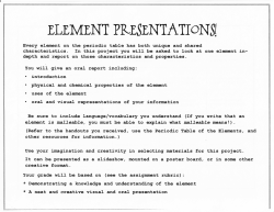 Element Presentation