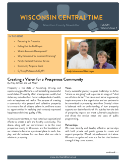 Creating a Vision for a Prosperous Community
