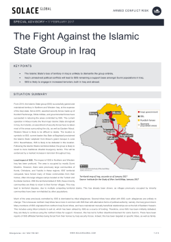 The Fight Against the Islamic State Group in Iraq