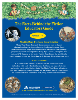The Facts Behind the Fiction Educators` Guide