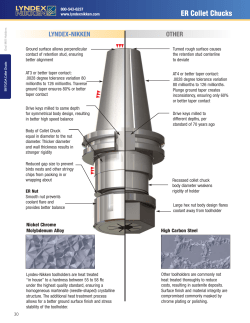 ER Collet Chucks - Lyndex