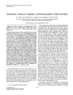 Subchronic Toxicity of Ingested 1,3