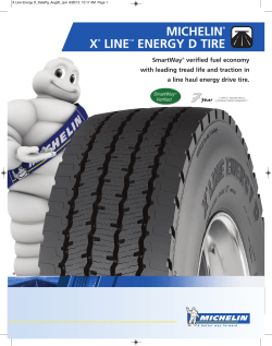 michelin® x® line™ energy d tire