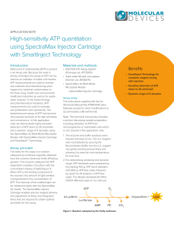 High-sensitivity ATP Quantitation, SmartInject Technology