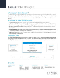 Lazard Global Hexagon - Lazard Asset Management