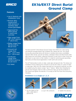 EK16/EK17 Direct Burial Ground Clamp