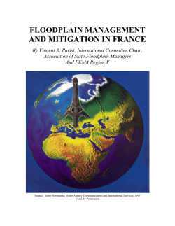 floodplain management and mitigation in france