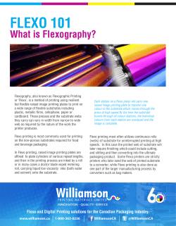 flexo 101 - Williamson Printing Materials